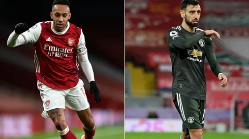 Arsenal vs. Manchester United juegan por la fecha 21 de la Premier League este sábado (Getty Images)