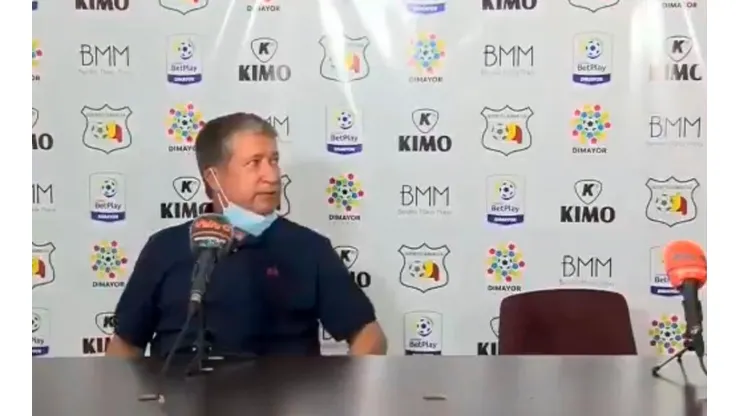 Hernán Darío Gómez, DT de Independiente Medellín.