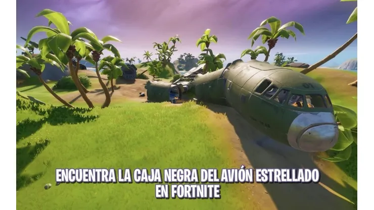 Dónde está la caja negra del avión que se ha estrellado en Fortnite
