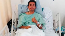 Rodrigo Alaín Cuevas compartió una postal desde el hospital tras perder la pierna.