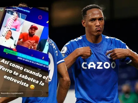 Épica troleada de Yerry Mina a Miguel Borja y Win Sports