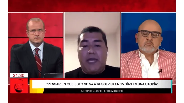 Thorndike hizo su debut en Willax con Beto Ortíz este martes.