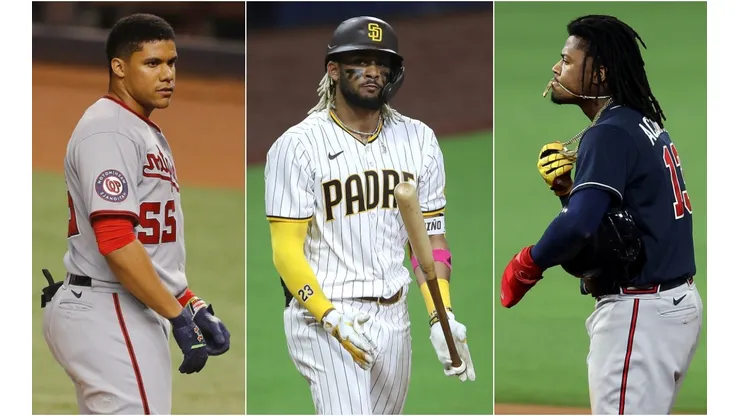 Juan Soto, Fernando Tatis Jr. y Ronald Acuna Jr.