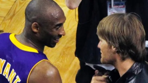 Kobe Bryant y Tom Brady luego del partido entre Lakers y Celtics en 2010 (Foto: @tombrady)