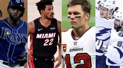 Randy Arozarena, Jimmy Butler, Tom Brady y Tampa Bay Lightning