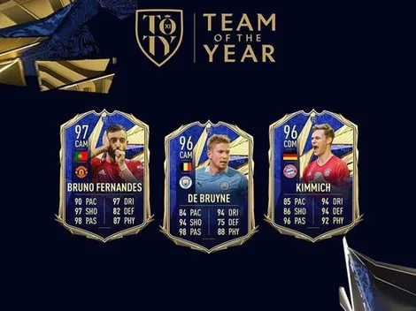 Bruno Fernandes, De Bruyne y Kimmich del TOTY llegan al Ultimate Team del FIFA 21