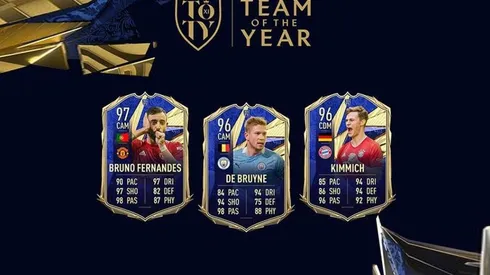 Bruno Fernandes, De Bruyne y Kimmich del TOTY llegan al Ultimate Team del FIFA 21