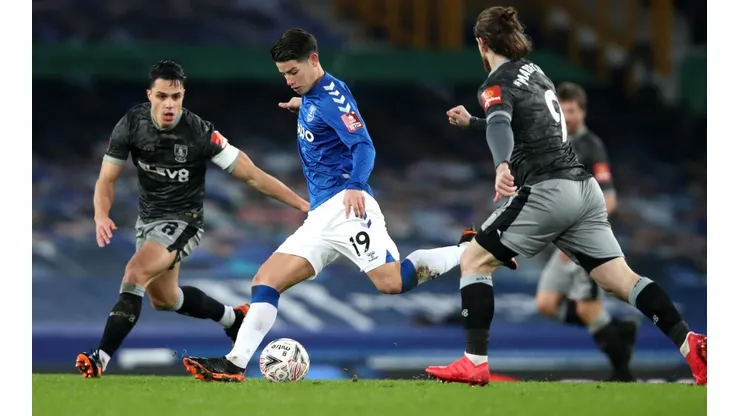 James Rodríguez ante el Sheffield Wednesday por la cuarta ronda de la FA Cup.