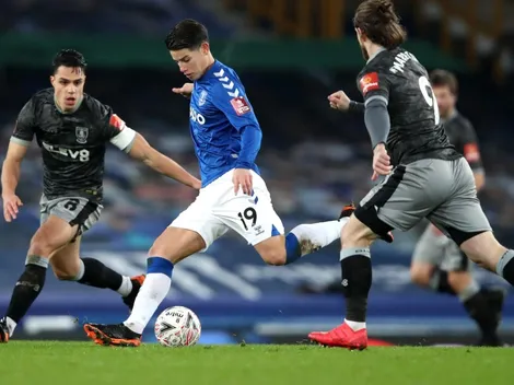 Everton, con James como figura, avanzó a cuartos de final de la FA Cup