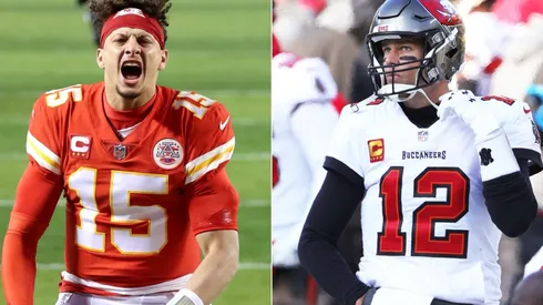 Patrick Mahomes y Tom Brady