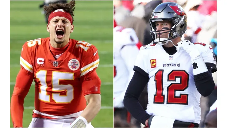 Patrick Mahomes y Tom Brady