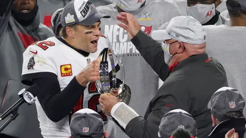 Tom Brady y Bruce Arians