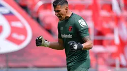 Luis García, portero de Toluca en el Guard1anes 2021.
