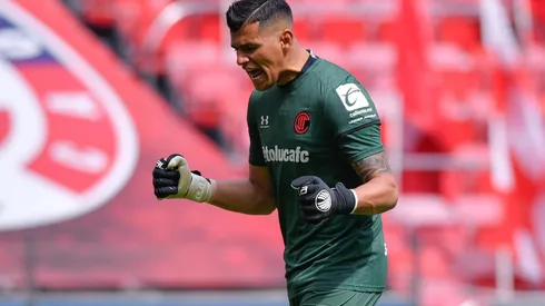 Luis García, portero de Toluca en el Guard1anes 2021.