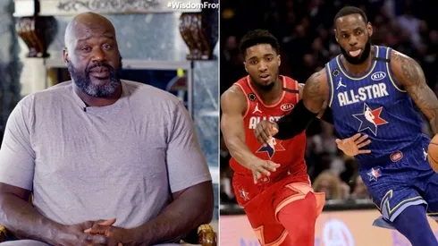 Shaquille Oneal, Donovan Mitchell y LeBron James