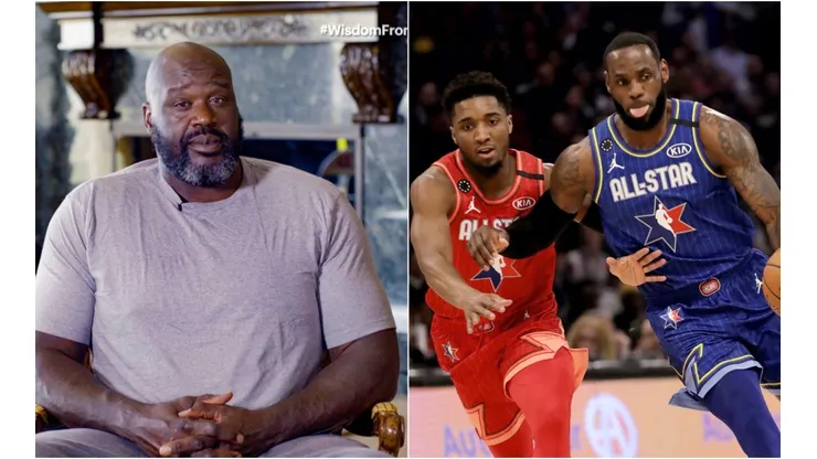 Shaquille Oneal, Donovan Mitchell y LeBron James