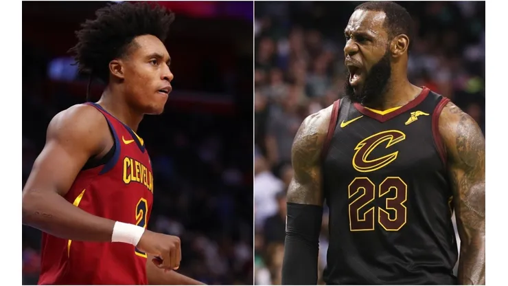 Collin Sexton y LeBron James en Cleveland Cavaliers