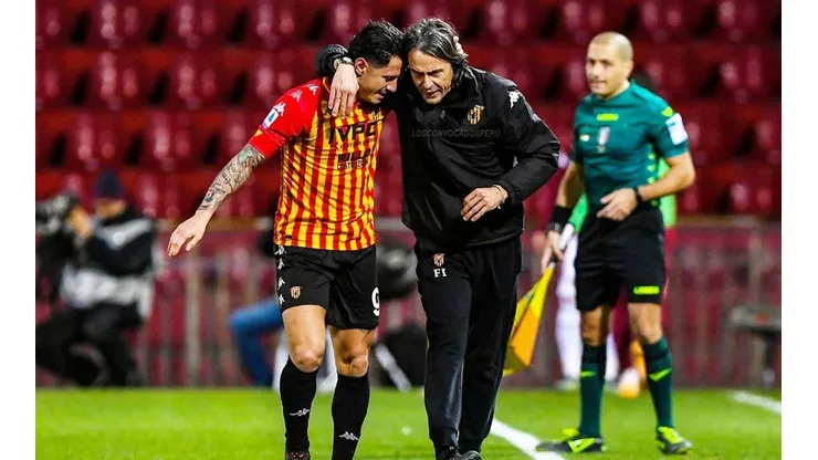 Gianluca Lapadula sumó su cuarto gol con Benevento en la Serie A.