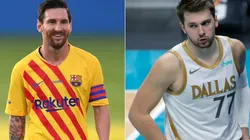 Lionel Messi y Luka Doncic