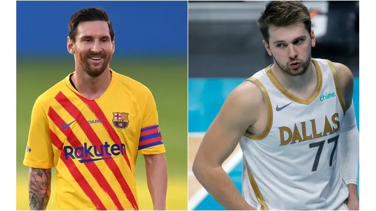 Lionel Messi y Luka Doncic