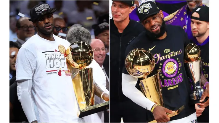 LeBron James en Miami Heat y Los Angeles Lakers