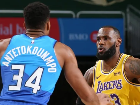 Antetokounmpo dejó en ridículo a LeBron James con dos tapas descomunales