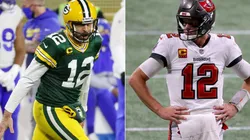 Aaron Rodgers y Tom Brady