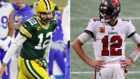 Aaron Rodgers y Tom Brady
