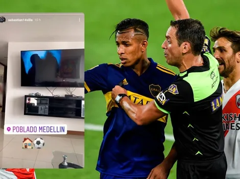 Foto: el detalle bien de River en la historia que Sebastián Villa subió y borró de Instagram