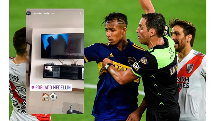 Foto: el detalle bien de River en la historia que Sebastián Villa subió y borró de Instagram