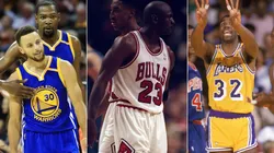 Los tres mejores equipos en la NBA