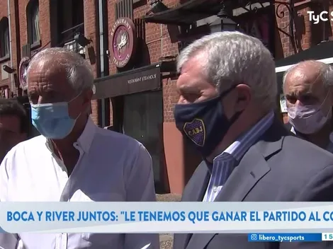 Ameal, con D'Onofrio al lado, dijo cuándo volverán los hinchas a las canchas