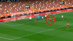 ¿Es por acá, Román? Otro gol de Calleri en el Osasuna, esta vez ante Valencia