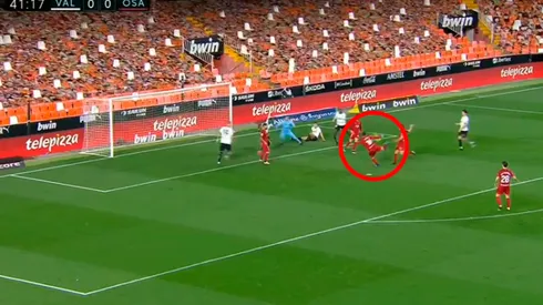 ¿Es por acá, Román? Otro gol de Calleri en el Osasuna, esta vez ante Valencia
