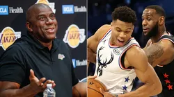 Magic Johnson, Giannis Antetokounmpo y LeBron James