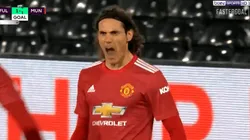 Video: Cavani aprovechó un rebote y metió el empate del United