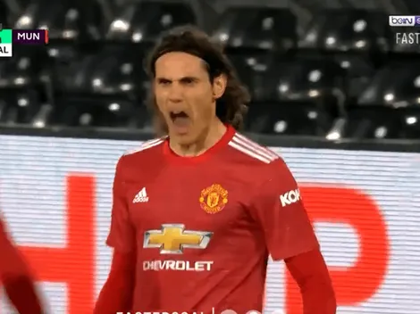 Video: Cavani aprovechó un rebote y metió el empate del United