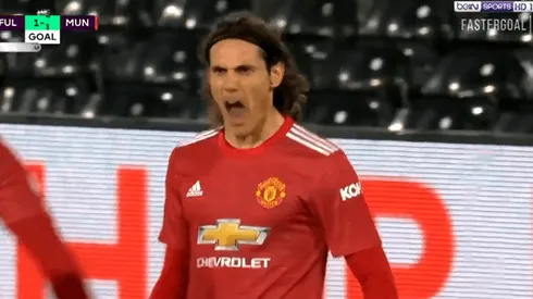 Video: Cavani aprovechó un rebote y metió el empate del United