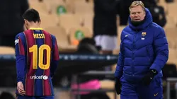 A Koeman le preguntaron por el interés del PSG en Messi y no se quedó callado