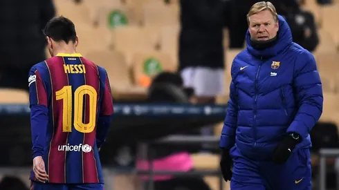 A Koeman le preguntaron por el interés del PSG en Messi y no se quedó callado