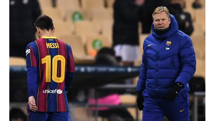 A Koeman le preguntaron por el interés del PSG en Messi y no se quedó callado