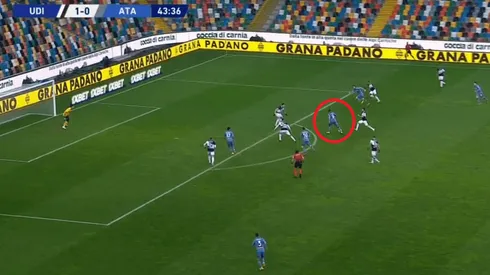 A lo Ronaldo Nazario: golazo de Muriel en el partido Udinese vs. Atalanta