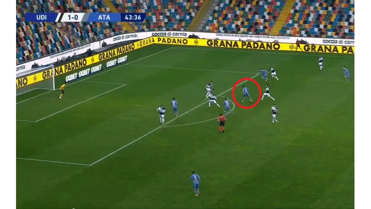 A lo Ronaldo Nazario: golazo de Muriel en el partido Udinese vs. Atalanta