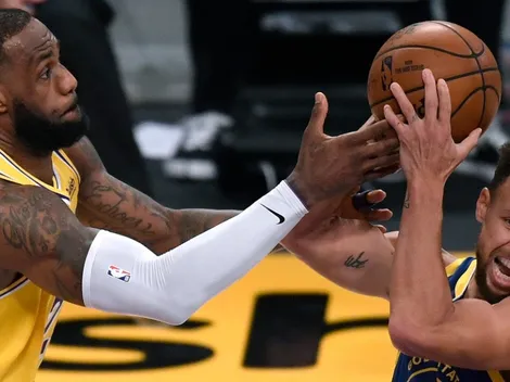 LeBron no pudo con Curry y se frustra por histórica derrota