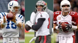 Payton Manning, Tom Brady y Kurt Warner