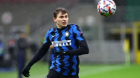 Nicolò Barella durante un partido de Inter.