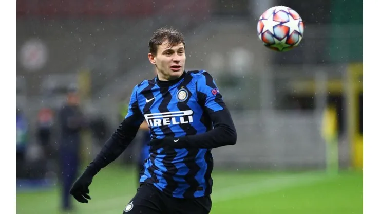 Nicolò Barella durante un partido de Inter.