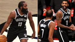 James Harden, Kevin Duran y Kyrie Irving