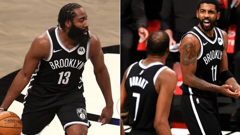 James Harden, Kevin Duran y Kyrie Irving
