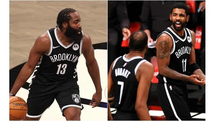 James Harden, Kevin Duran y Kyrie Irving